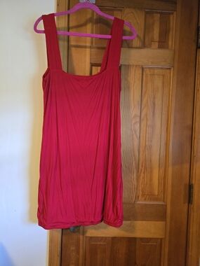 Michael Lauren Bright Pink Sleeveless Tank Dress